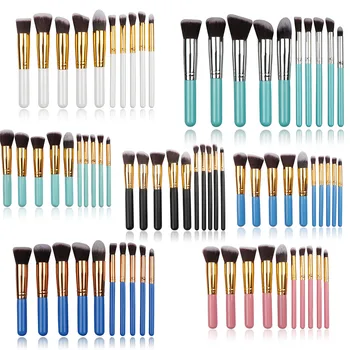 

10 makeup Brush Sets SGM With 5 Large 5 small Set of Beauty Tools