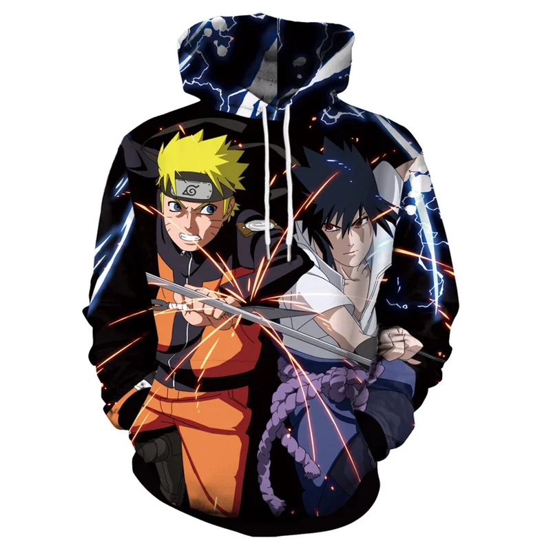 

Fans Made Cartoon Naruto Cosplay Men 3D Printed Hoodie Sweatshirt Costume for Anime Fans Hoodie