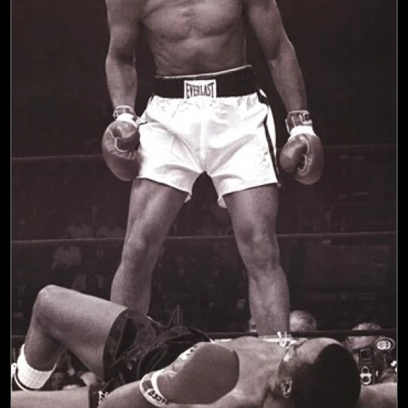 Muhammad Ali - 1965 1st Round Knockout Against Sonny Liston Laminated & Framed Poster (24 x 36)