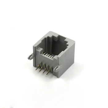 

10pcs 8P8C Single Port RJ45 Network Socket RJ45 Connector Plug 90 Degrees Horizontal High Quality