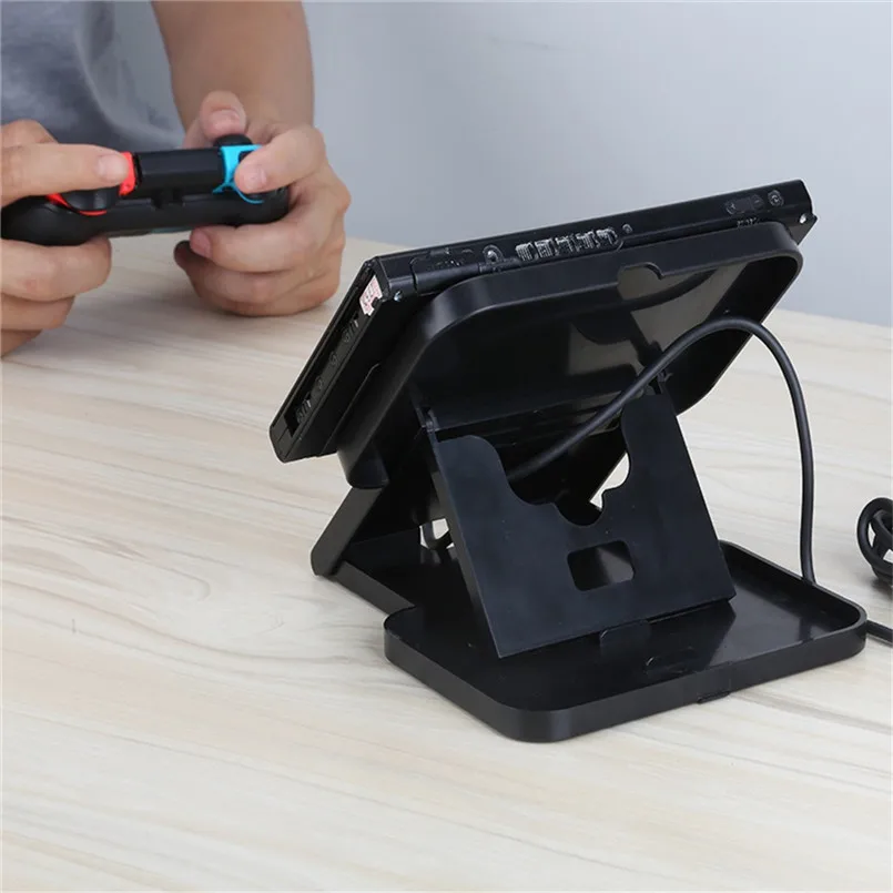 Fold-able And Lightweight Designed For Portable Height Adjustable Play Stand forNintendo Switch Console Bracket 40MR2505