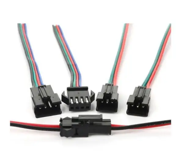 SM Male & female jst Connecto 4pin Wire cable pigtail Plug Free shipping