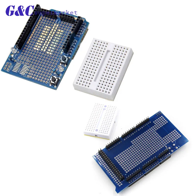 UNO/MEGA2560 Прото Щит Прототип V3 с мин Макет 170 для Arduino UNO/мега | Электронные компоненты