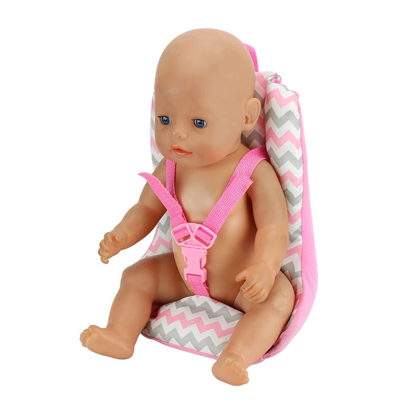 

Doll accessories,Pink Grid The cushion Wear fit for 43cm/17inch baby Doll(only sell bag)