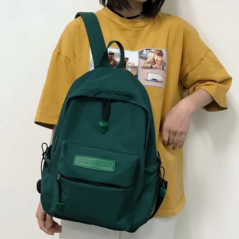 

DCIMOR Lovely Red Heart Oxford Backpack Female Waterproof recreational shoulder bag Preppy Schoolbag For Teenagers Book Mochilas