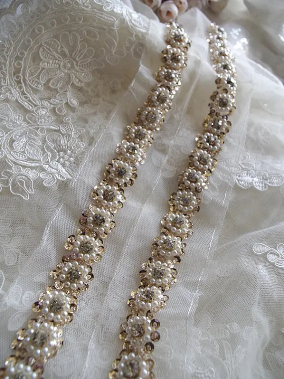 sequin lace trim