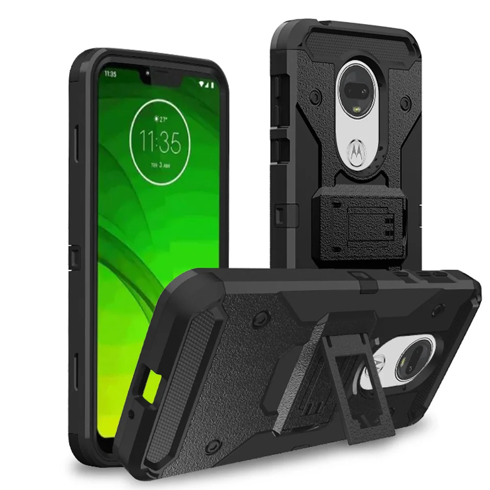 Чехол для Motorola Moto G7 Power/G7 сверхпрочный прочный XT1955 с зажимом ремня чехол