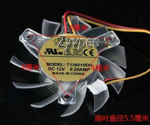 EVERFLOW T126010DH 12V 0.2A 3Wire Cooling Fan S