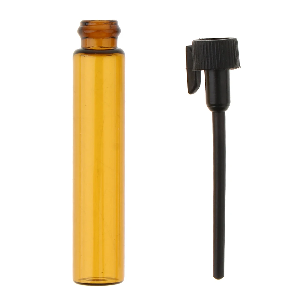 50 Pieces Essential Oils Bottles, 2ml Mini Amber Glass Vials Empty Perfume Sample Bottle with Black Dropper & Caps