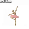 Broche en émail pour femmes, épingle pour manteau, ballerine en cristal, mignonne danseuse et fille, broche, à revers, bijoux de mariage, cadeau ► Photo 1/6