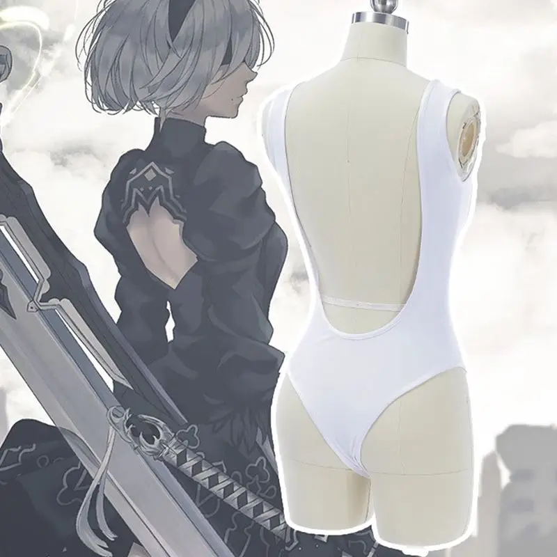 

Hot Game NieR:Automata Heroine 2B YoRHa No. 2 Type B Deep V T Back Tights Underwear Cosplay Costumes Tight Inner Corsets.