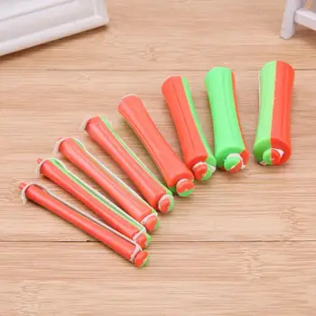 Online 80 Teile/satz Haar Roller Curling Curler Gummiband DIY Kalten Dauerwelle Stange Salon Haar Rollen-lockenwickler Gummi Band Friseur StylingTool