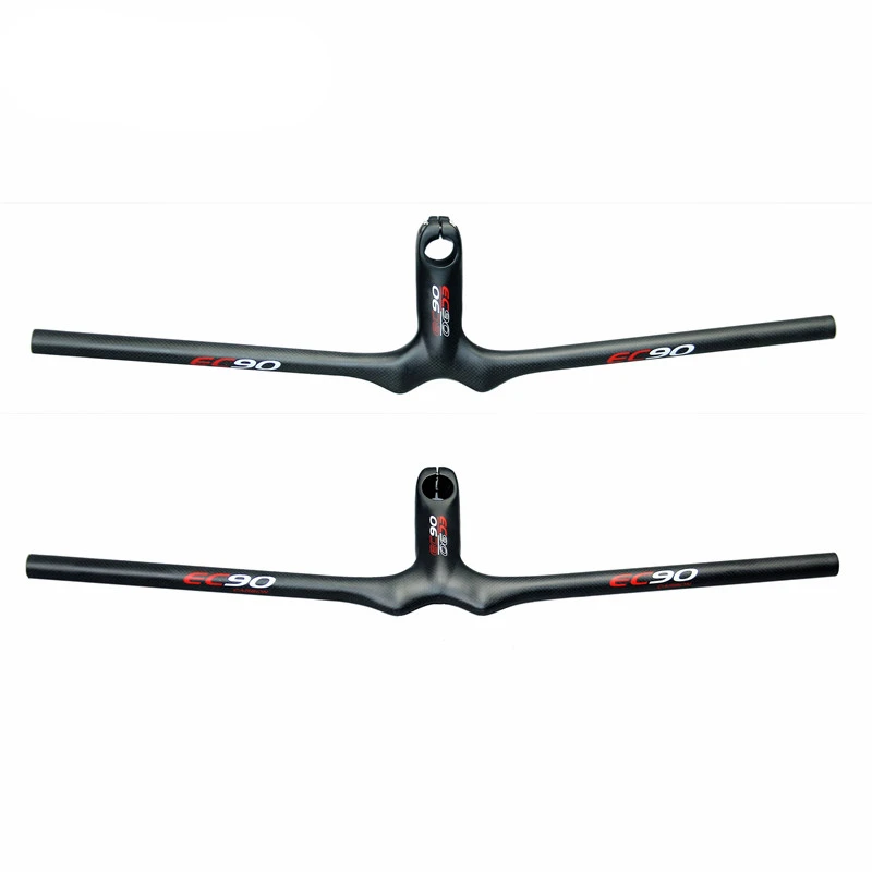 EC90 MTB Handlebar Full Carbon Fiber Handlebar Ultralight Mountain Bike Bicycle Integrated Flat Bar With Stem цена EC90 MTB Handlebar Full Carbon Fiber Handlebar Ultralight Mountain Bike Bicycle Integrated Flat Bar With Stem цены онлайн