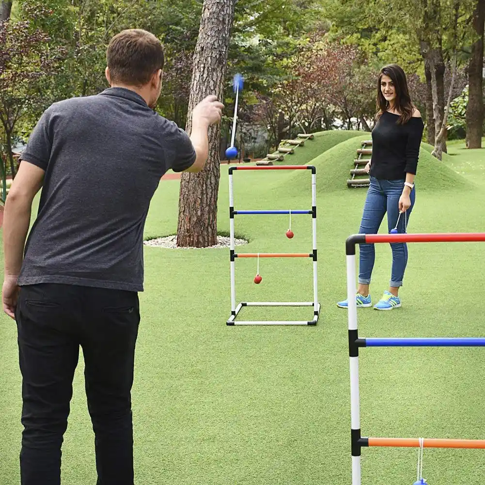 Ladder Ball Game Set Golf Throw Game Backyard Toys Adult And