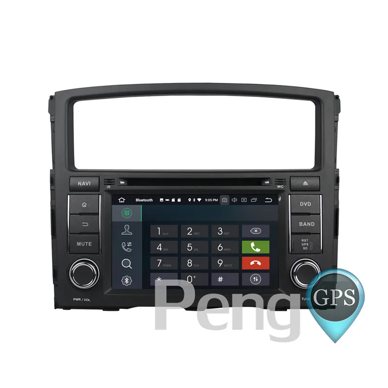 Perfect 4G+32G Octa Core 2 Din Stereo Android 8.0 Car Radio for Mitsubishi PAJERO V97V93 2006-2012 GPS Navigation CD DVD Player 1