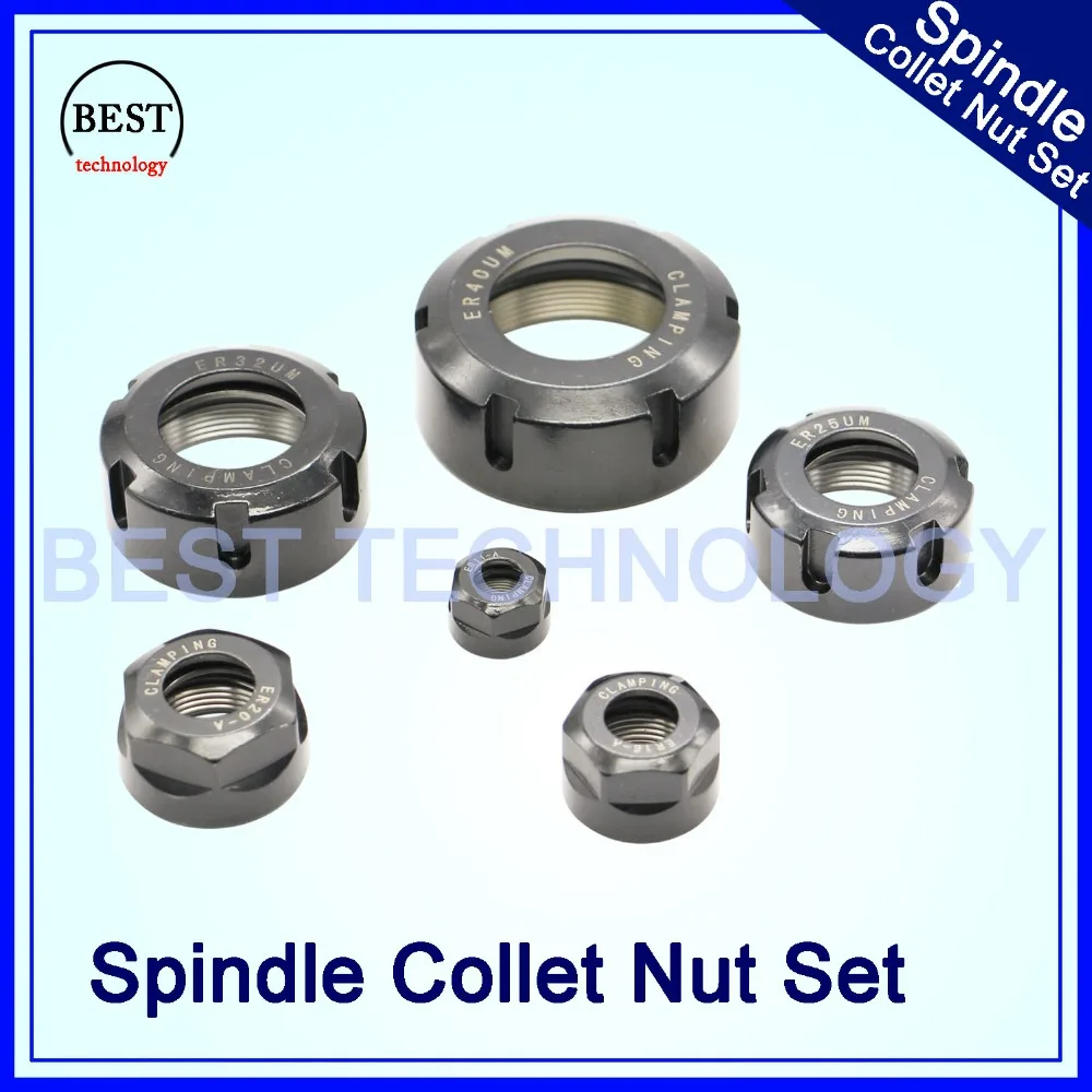 

ER -A collet nut for cnc engraving spindle motor / ER-A collet chuck CNC spindle nut Clamping