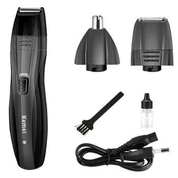 

Kemei KM-6635 3 In 1 Rechargeable Nose Beard Trimmer Ear Sideburns Hair Trimmer Hair Clipper Professional Barber Shaving Machine