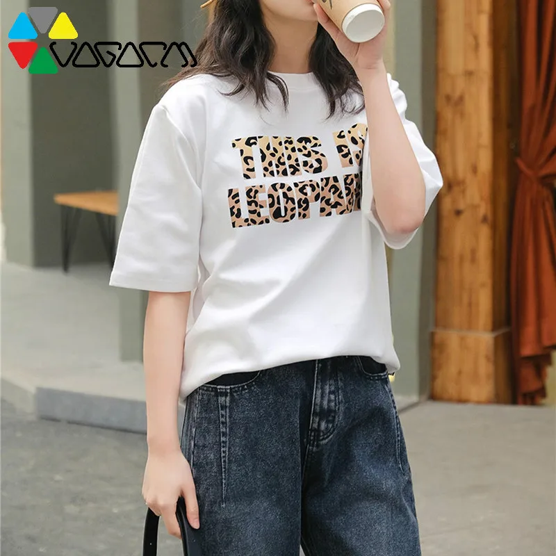 

Leopard Print T Shirt Womens Plus Size Harajuku Tshirt Short Sleeve Tops&Tees Casual Loose Summer Streetwear Women Clothes 2019