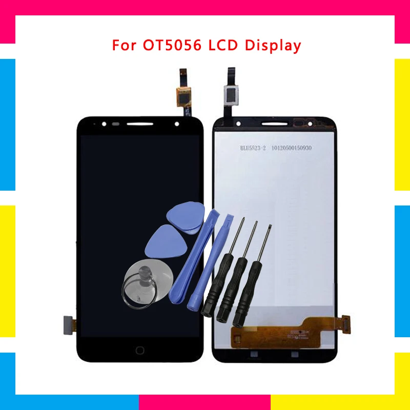 

LCD Display Screen With Touch Screen Digitizer Assembly For Alcatel One Touch Pop4 pop 4 5056a 5056 OT5056 Replacement