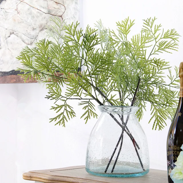 1pc cypress tree branches halloween artificial plastic pine leaves for autumn fall christmas tree decoration greenery - Cypress Christmas Tree 1pc cypress tree branches halloween artificial plastic pine leaves for autumn fall christmas tree decoration greenery - Cypress Christmas Tree