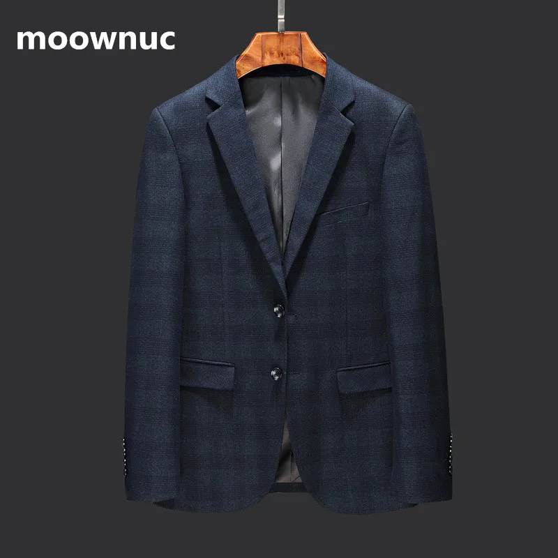 2018 осенняя куртка Новый Для мужчин Классические Повседневное плед блейзеры Бизнес Повседневное пальто Для мужчин s высокого качества