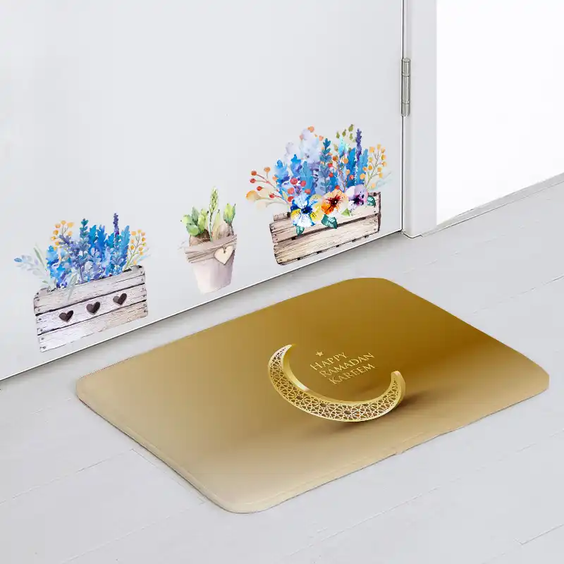 moon and stars nursery rug