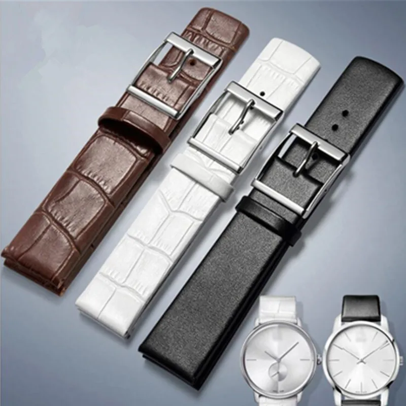 

Handmade Argentina calf genuine Leather Watch Band Strap 14mm 16mm 18mm 20m 22mm Watchband For CK Diy Replace