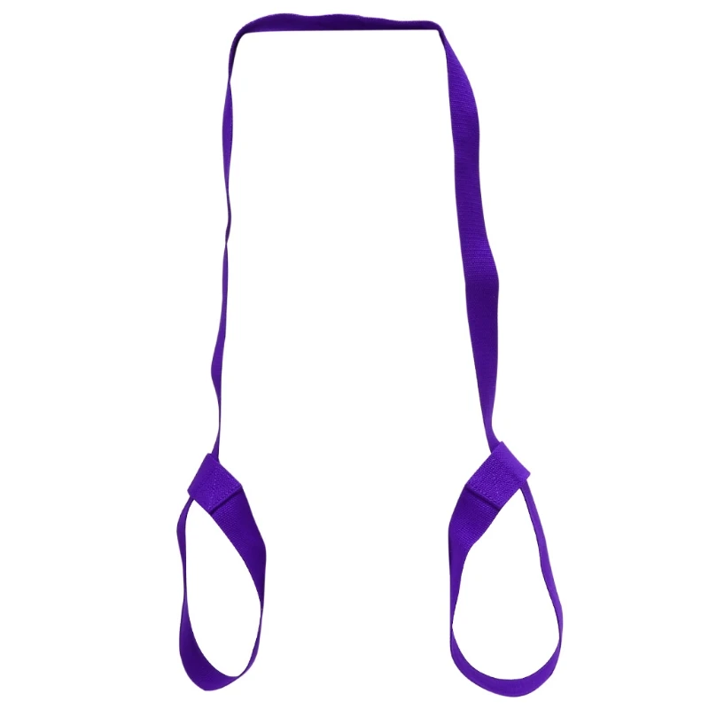 OOTDTY Коврик для йоги, слинг-переноска на плечо ремень для переноски пояс для упражнений Эластичный Регулируемый Многофункциональный 175 см x 3,8 см - Цвет: Purple
