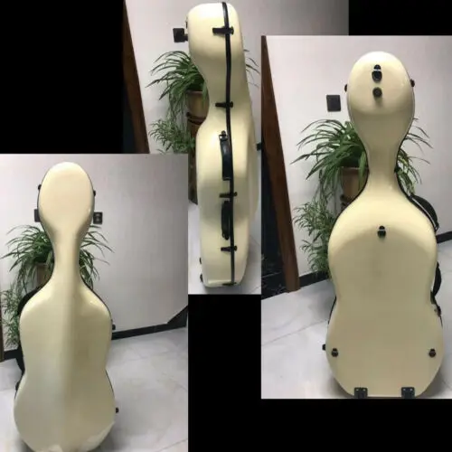 Excellent milky white carbon fiber composite material cello case 4/4 MA