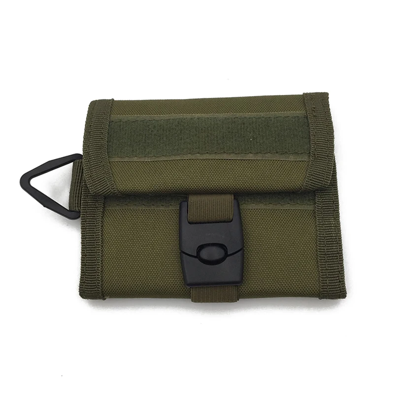 

Men Outdoor Tactical 600D Nylon Wallet Multifunction Waterproof Sports Purse Molle Card Pocket Key Hanging Bag Army