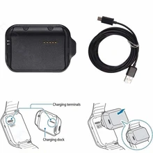 Smartwatch Cradle Ladegerät mit Usb-kabel für Samsung Galaxy Getriebe 2 Smart Uhr SM-R380 Ladestation Fall Adapter Geschlecht