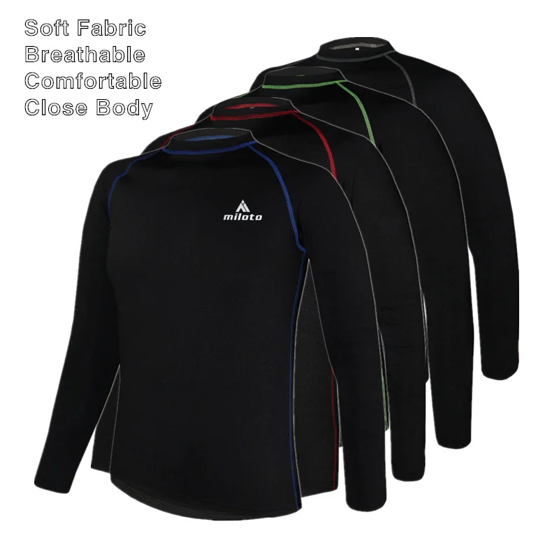 Billig Männer Winter Thermische Unterwäsche Warm Up Radfahren Basis Schicht Fleece Sport Hose MTB Bike Unter Tragen Kleidung Für Fahrrad  skifahren Wandern