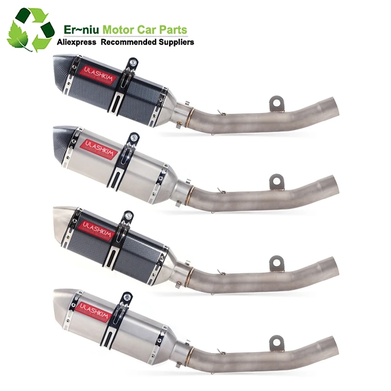 

Full System Exhaust Slip On For kawasaki Z800 Z 800 Motorcycle Exhaust Muffler Escape Middle Mid Contact Pipe DB Killer