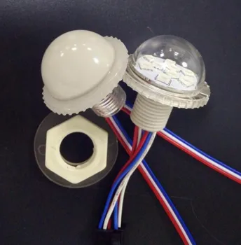 

NEW design! addressable 35mm led pixel light;9leds 5050;DC12V;2.16W;IP65;UCS2903 IC;frosted cover