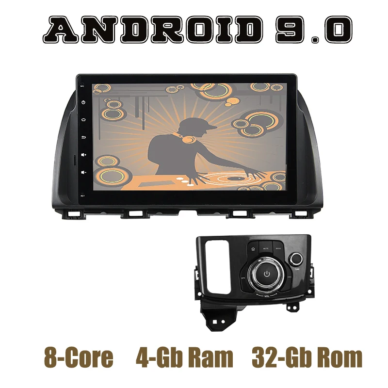 

10.1"IPS for mazda CX5 CX-5 2013-2015 Android 9.0 Car GPS radio player with DSP octa core wifi usb 4+64GB Auto Stereo Headunit