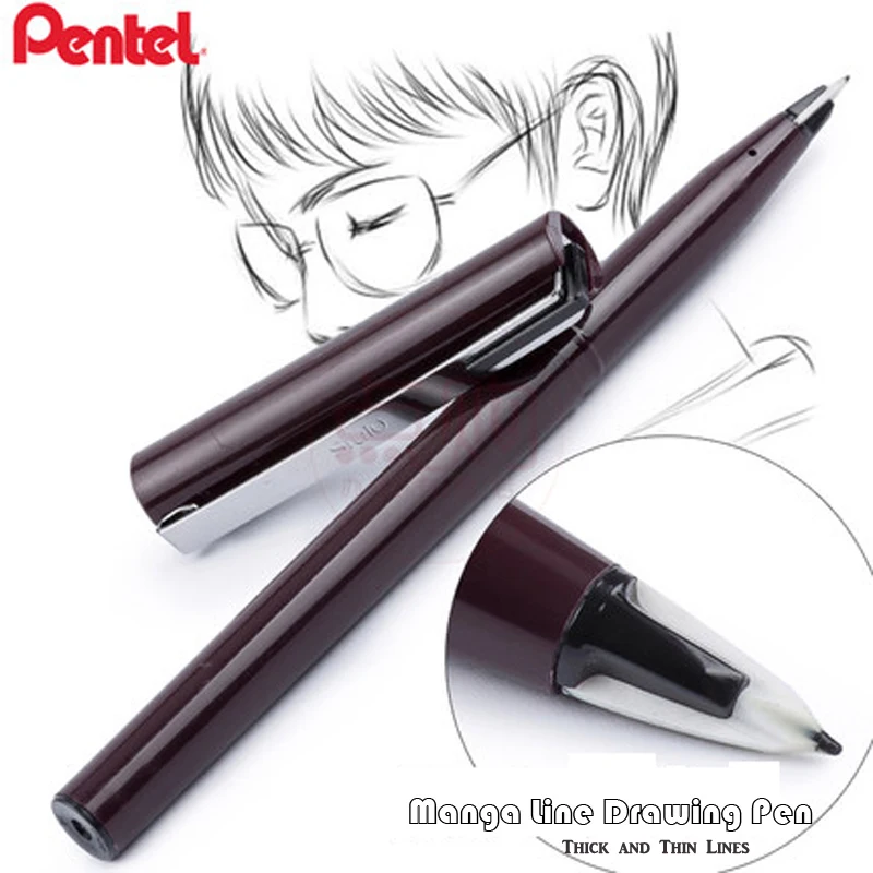 1 шт. Pentel Arts Stylo Sketch ручка для рисования манги микрон Перманентный художественный маркер для детальной линии ручка для рисования, архитектура, аниме