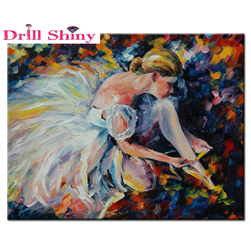 

Full Square Diamond Painting 5D DIY Cross Stitch Dance ballet girl Rhinestone Mosaic Crafts