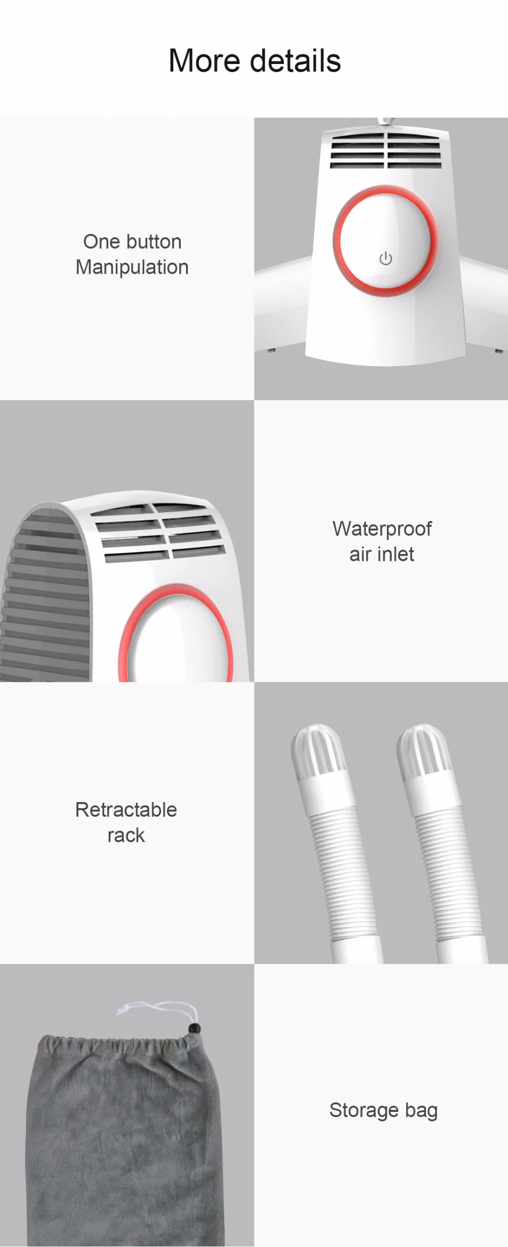 Xiaomi Mijia Smartfrog Portable Clothes Dryer Shoes Dryer Clothes rack hangers laundry dryer machine