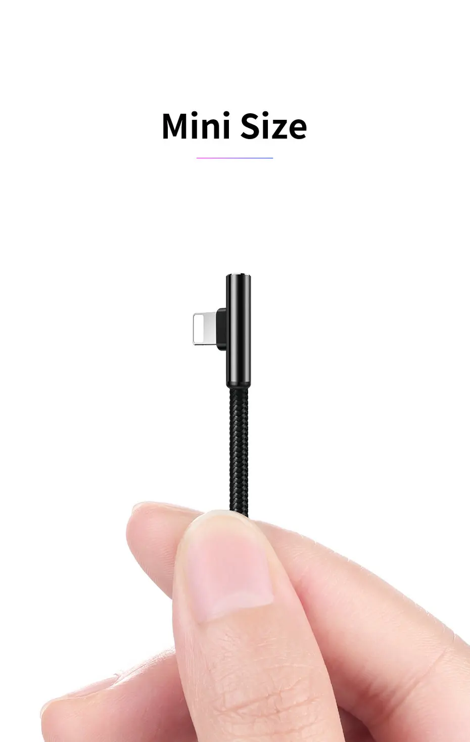 Mcdodo 90 Degree USB Cable For iPhone X Xs Max XR Fast Charging Data Cable For iPad iPhone 8 7 6s Plus 5s with LED Light (2)