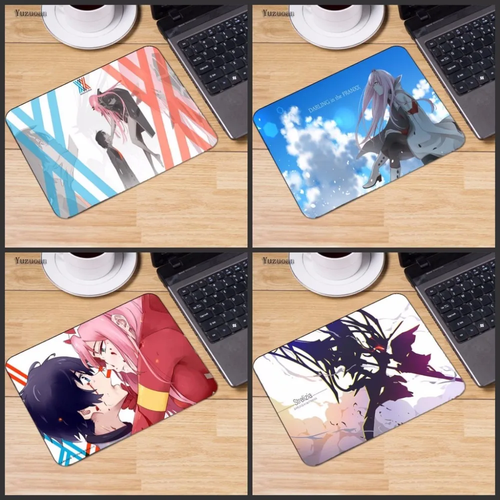 Yuzuoan Zero Two Darling in the FranXX small Anime Gaming Mouse pad PC Computer mat Size for