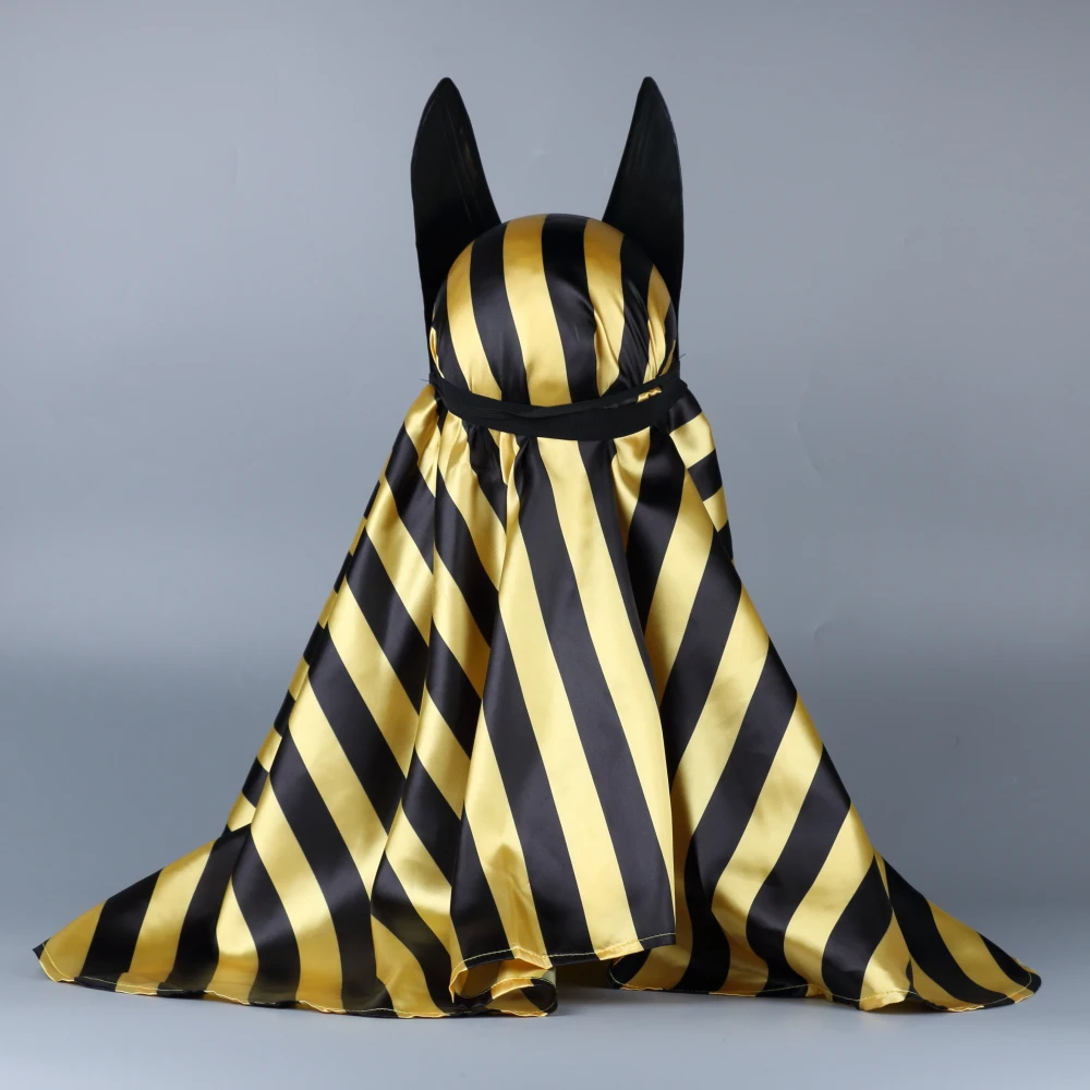 Egyptian Anubis Cosplay Face Mask PVC Canis spp Wolf Head Jackal Animal Masquerade Props Party Halloween Fancy Dress Ball (8)