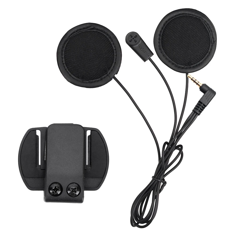 V6 Headphone Soft Earphone Microphone Clip Work for V6 V4 Motorcycle Helmet Bluetooth Intercom Moto bt Interphone Headset