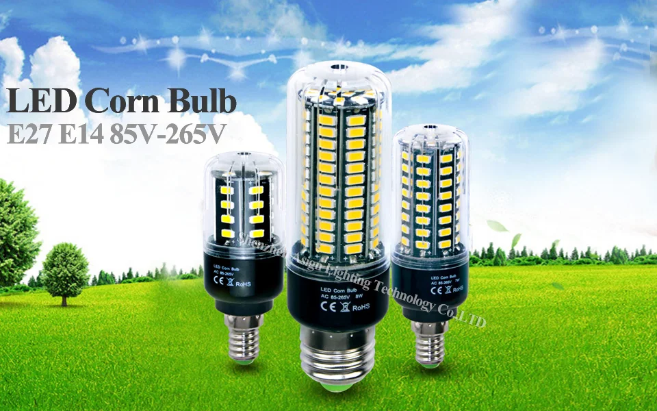 E27 светодиодные лампы кукурузы SMD5736 AC85-265V светодиодные лампы для дома E14 Led 28 40 72 108 132 156 светодиоды Светодиодные лампы e27 15 W 3,5 W 5 W 7 W 8 W 12 W