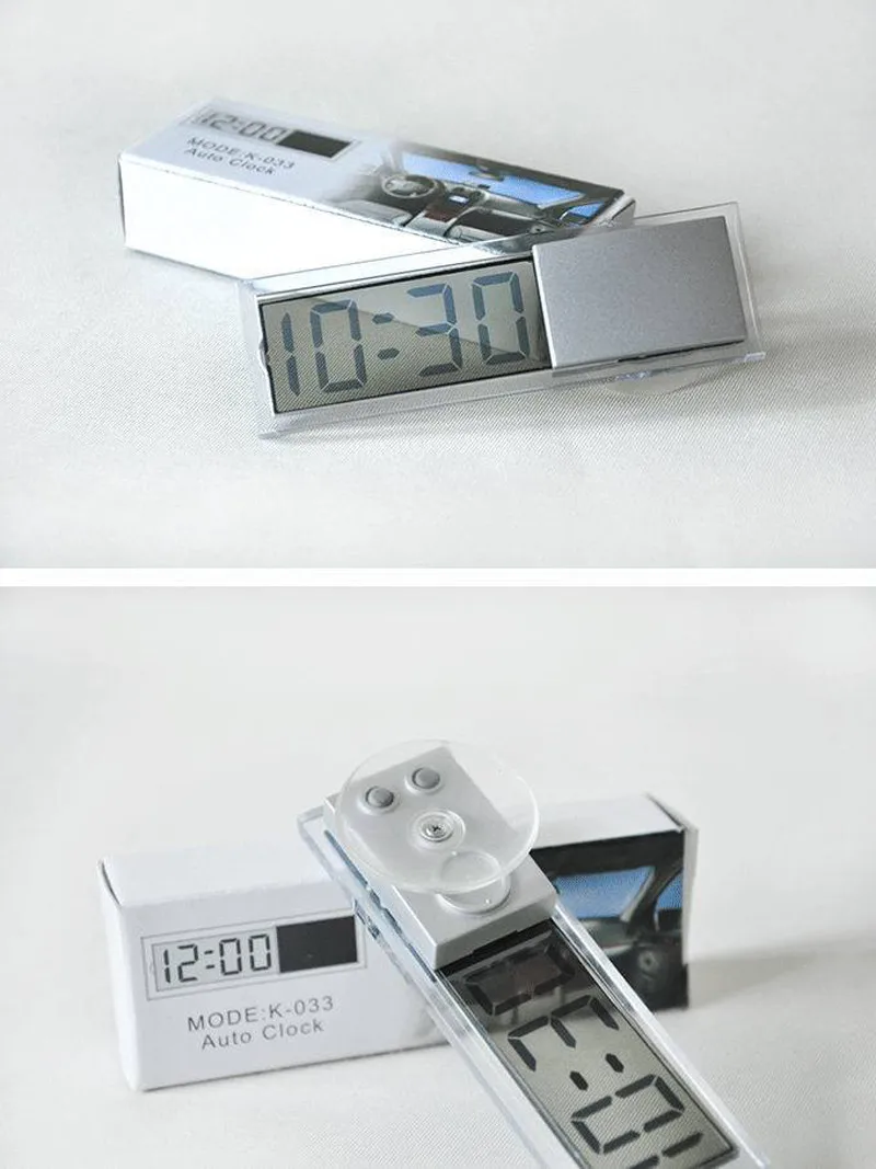 LARATH прочный цифровой ЖК-дисплей электронные часы для автомобиля с присоской Прохладный/цифровой термометр для всех автомобилей