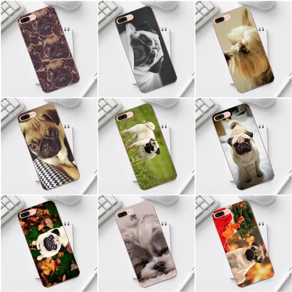 Милый чехол для мобильного телефона мопса Life Dog Love Funky iPhone 4 4S 5 5C SE 6 6S 7 8 Plus X XS Max XR