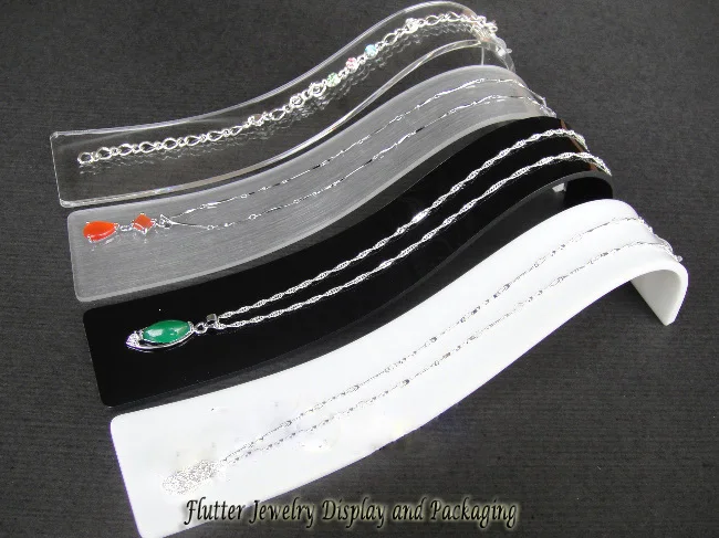

Acrylic One Jewelry Display Props Horizontal Necklace Stand Holder Bracelet Organizer Jewellery Display Case