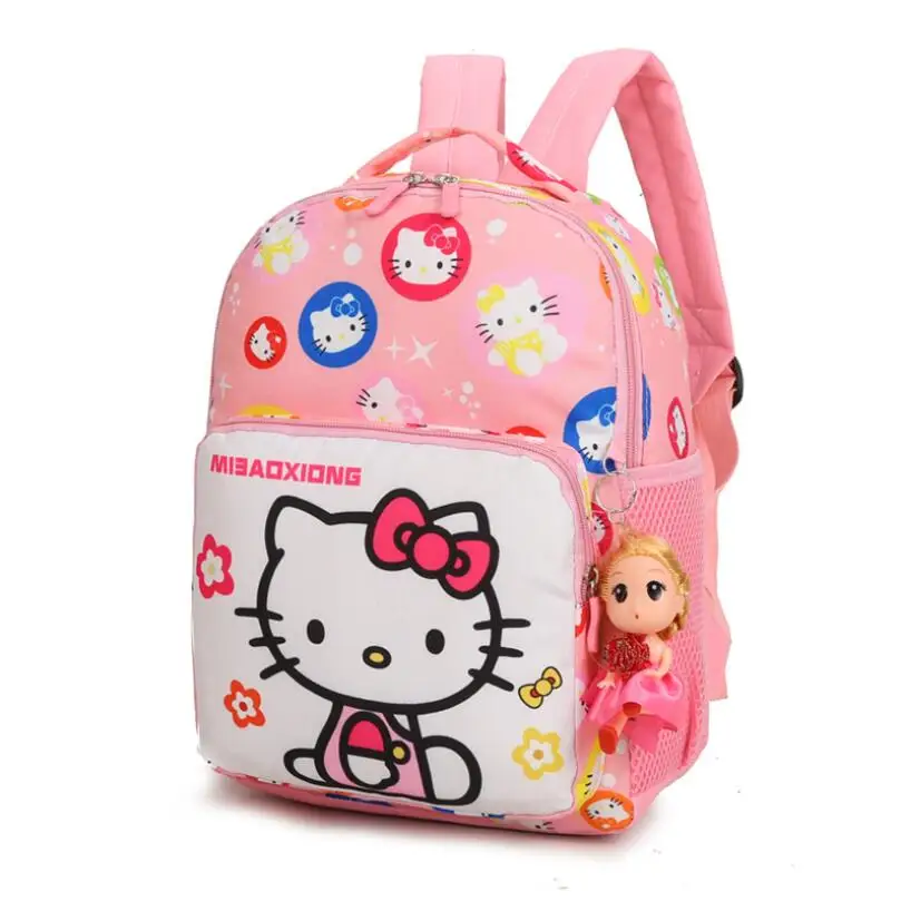 

Hot Cartoon Children Bag School Bags Girls Hello Kitty Backpack Kids Character Fashion Schoolbag mochila escolar infantil