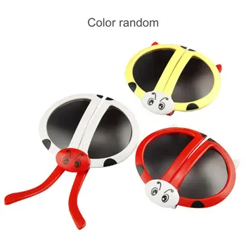 

New Hot 1pc Cute Fashion Folding Ladybug Deformity Sunglasses Puzzles Toy Baby Toys Flexible Construction Birthday Gift for Kids