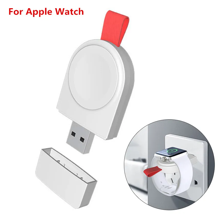 Переносное Беспроводное зарядное устройство для Apple Watch 4 3 2 1 магнитное