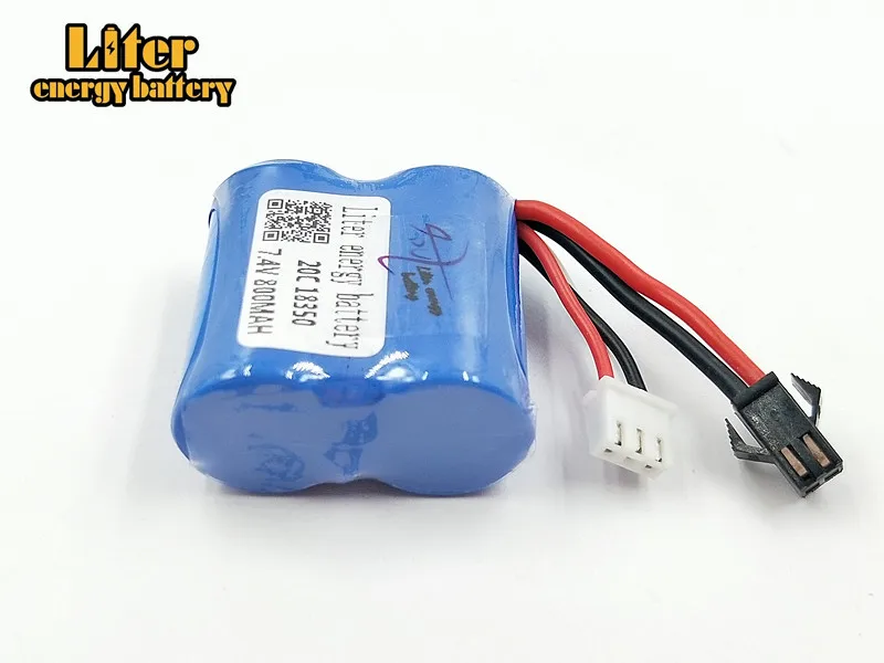 Li-Ion 7,4 v 800 mAh 18350 литий-ионный аккумулятор для H100 H102 7,4 v 800 mah Высокая скорость Жестокие 3 шт./лот с 3in1 зарядное устройство